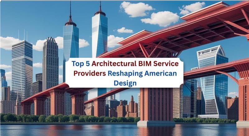 Architectural design with city skyline and bridge